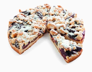 KP-Ciasto Okrąłe Półkruche ze Śliwkami 1,4kg