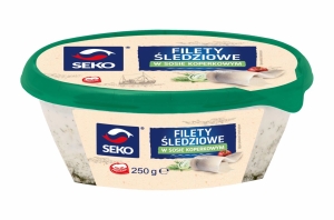SEKO-250g Filety śledziowe w sosie koperkowym