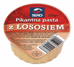 SEKO-Alu-Pikantna pasta z łososia 130g