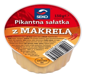 SEKO-Alu-Pikantna sałatka z makrelą 130g