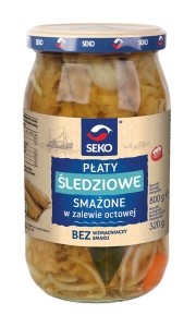 SEKO-Płaty śl.smaż.w zal. octowej 800g