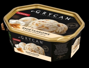 Grycan-900ml Śmietankowe z sosem karmelowym