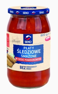 SEKO-Płaty śl.smaż.w s.pomidorowym 800g