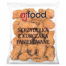 Ajfood-Skrzydełka z kurczaka panierowane 1,2kg/10szt