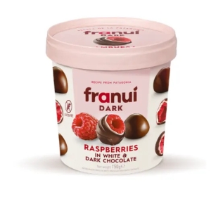 Franui Dark-Mrożone maliny w białej i deserowej czekoladzie 150g/12szt.