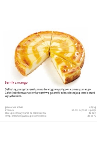 KP-Sernik okrągły z mango 1,85 kg