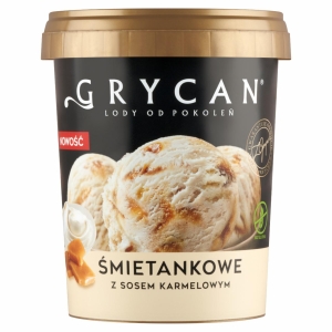Grycan-480ml Śmietankowe z sosem karmelowym
